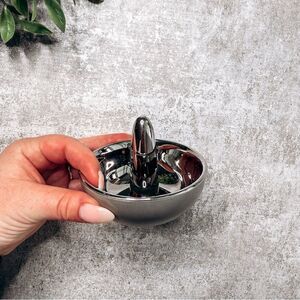 West Emory Grey and Silver Small Jewelry Dish